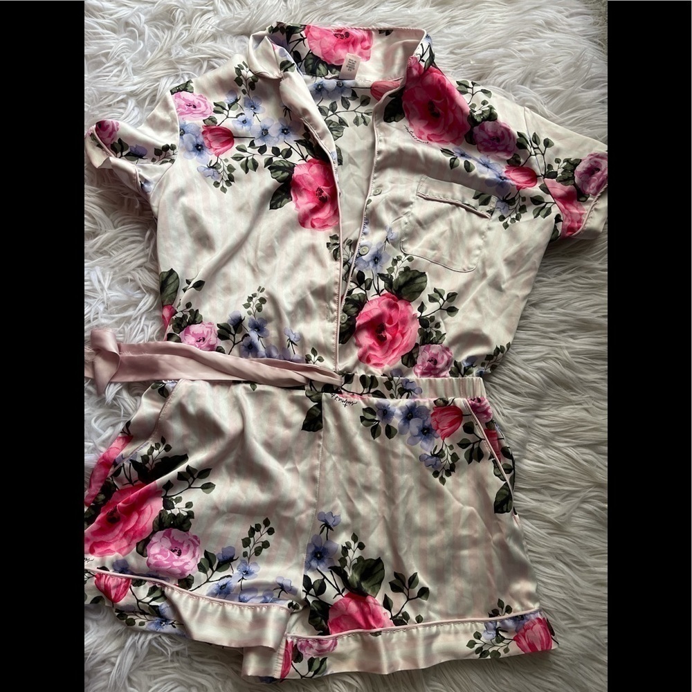 victoria secret floral romper